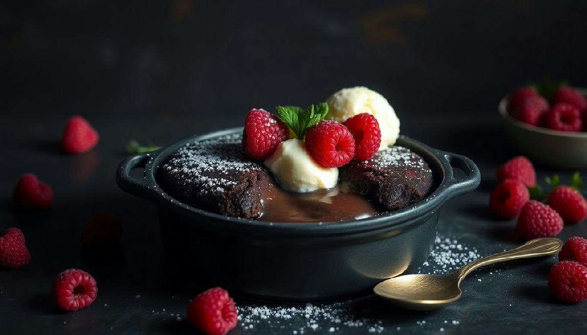 Raspberry Chocolate Lava Cake